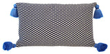 Ella Rectangle Pillow, Navy and Natural
