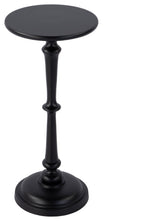 Alisa 10" W Round All Metal Pedestal Base End Table