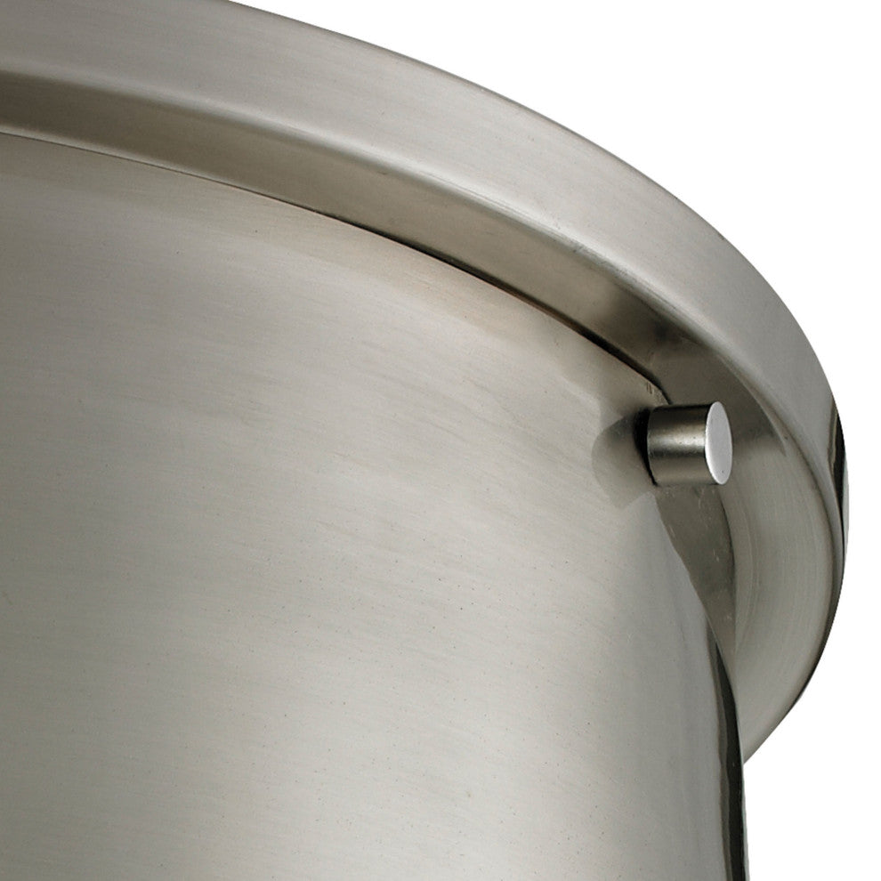 Simpson 3-Light Flush Mount, Brushed Nickel