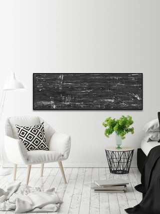 "Stable Release" Floater Framed Painting Print on Canvas, 30x10