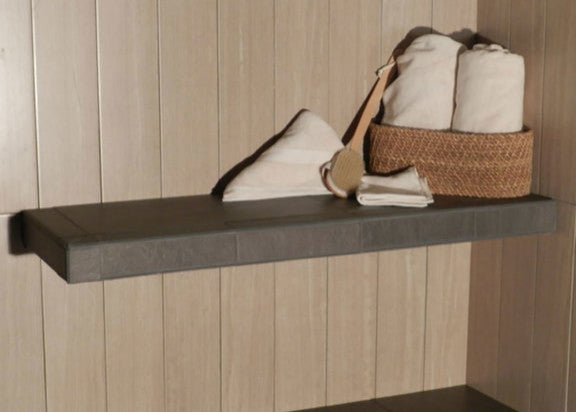 Better Bench Ready to To Tile Rectangle Adjustable Bench Mount Shower, 33.5-62 Inch