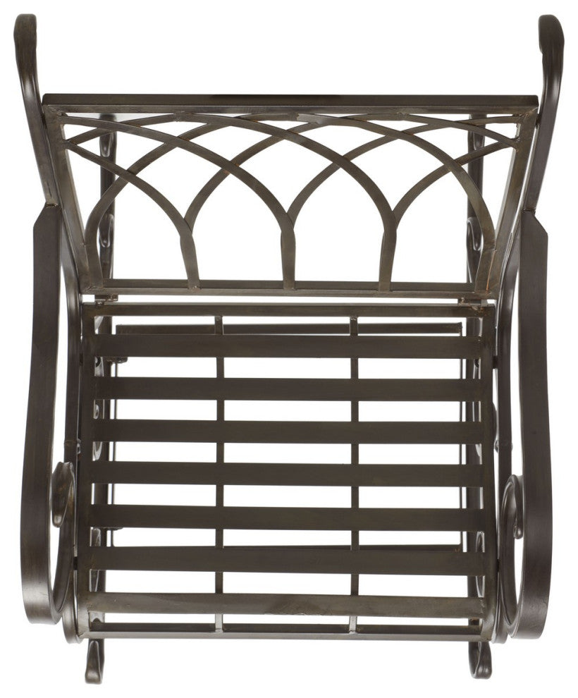 Safavieh Medrano Rocking Chair, Rustic Brown