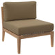 Clearwater Outdoor Patio Teak Wood Armless Chair
