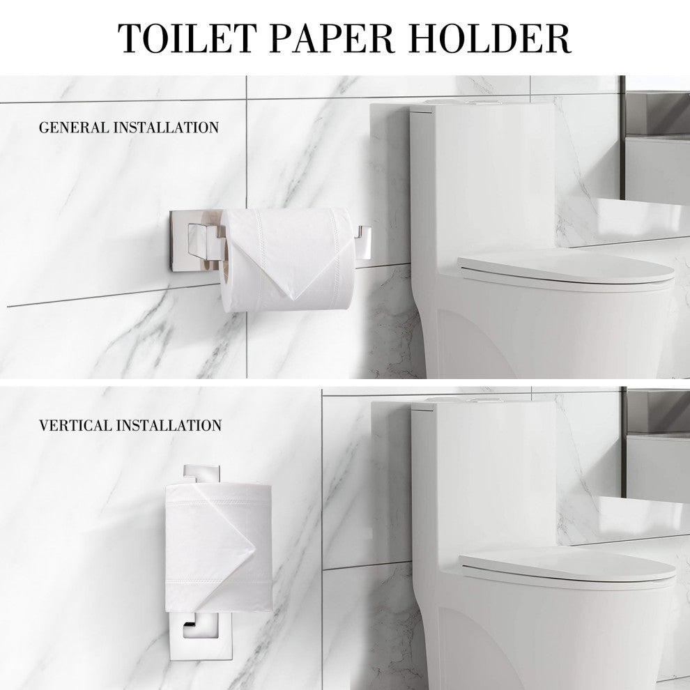 5-Piece Decorative Bathroom Hardware Set , Chrome