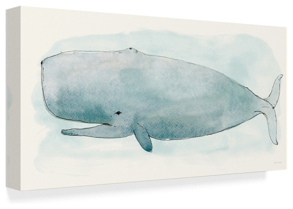 Sara Zieve Miller 'Sea Life V Whale' Canvas Art