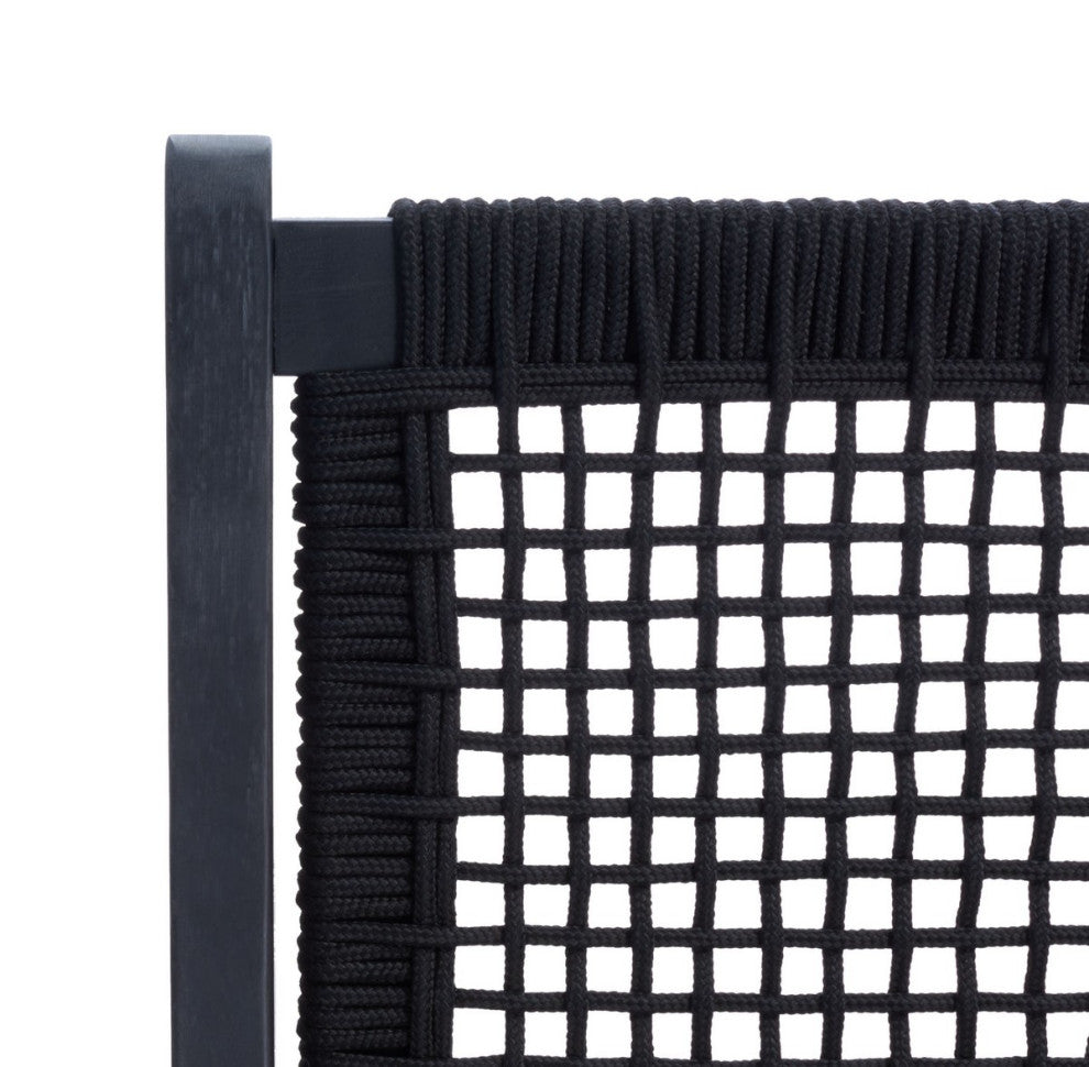 Safavieh Kobina 5 Piece Outdoor Living Set, Black