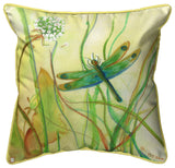 Betsy's DragonFly Large Indoor/Outdoor Pillow 18x18