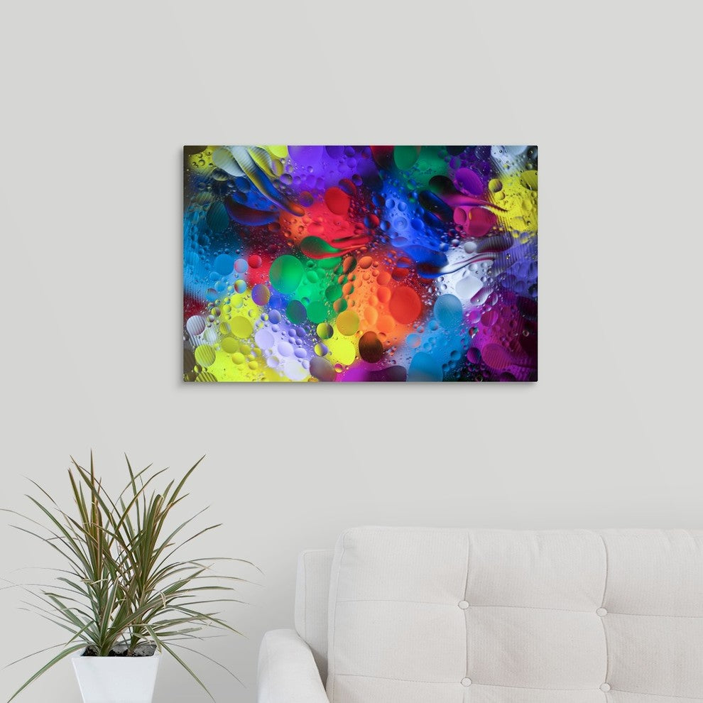 "Color Explosion I" Wrapped Canvas Art Print, 24"x16"x1.5"