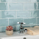 Castillo Glossy Ceramic Wall Tile, Sky