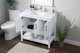 36" SIngle Bathroom Vanity, White