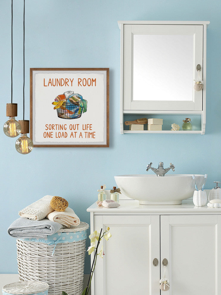 "One Load at a Time" Framed Painting Print, 32x32