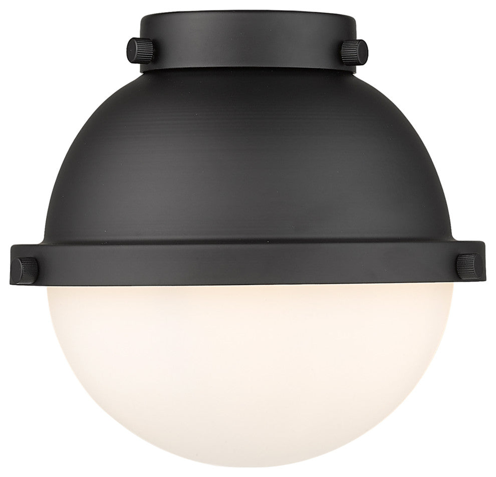 Innovations HFS-61-BK Hampden 6" Matte White Glass