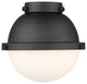 Innovations HFS-61-BK Hampden 6" Matte White Glass