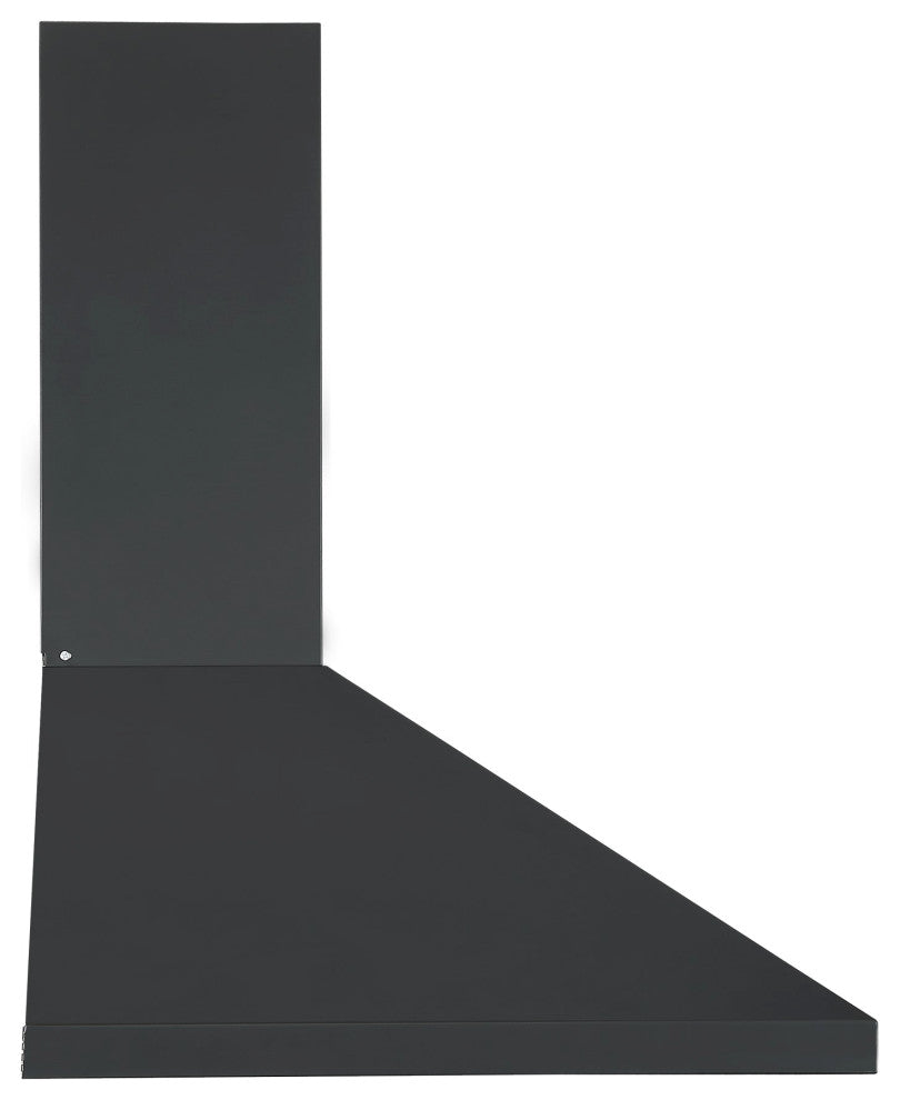 Ancona 24" 440 CFM Convertible Wall Pyramid Range Hood, Matte Black