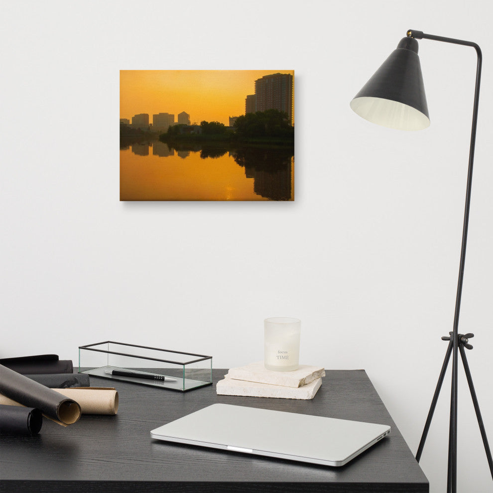 Wilmington at Sunrise Landscape Photography Canvas Wall Art Print, 12" X 16"