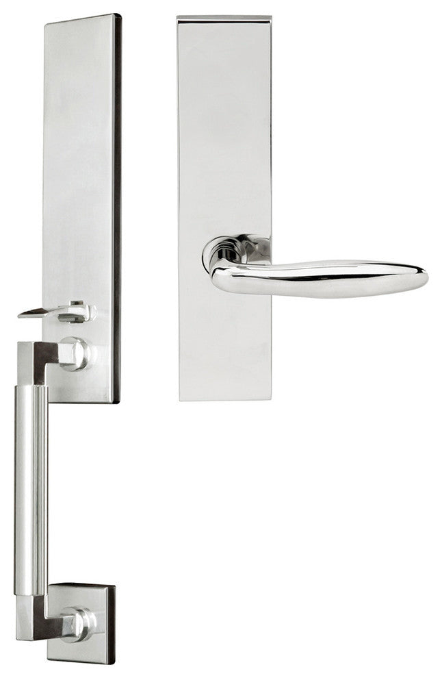 Summer Lever, Mortise Dummy Handle set, Right Hand, Polished Stainless Steel