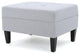 GDF Studio Bridger Mid-Century Tufted Top Cushion Ottoman, Light Gray