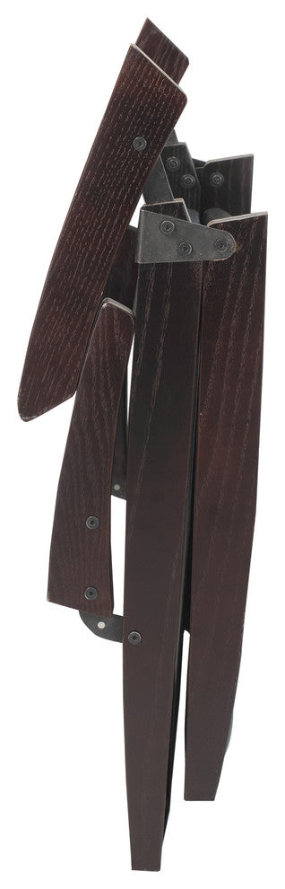 0Casual Folding Lounger Chair-Espresso