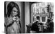 "Coffee Conversations" Stretched Canvas Giclee by Luis Sarmento, 22x15"