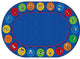 Flagship Carpets  VA1025-33FS 6' X 8'4" Oval My Many Feelings Educational Rug