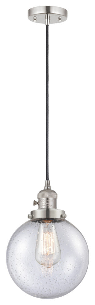 INNOVATIONS 201CSW-PN-G204-8 1-Light Mini Pendant Polished Nickel