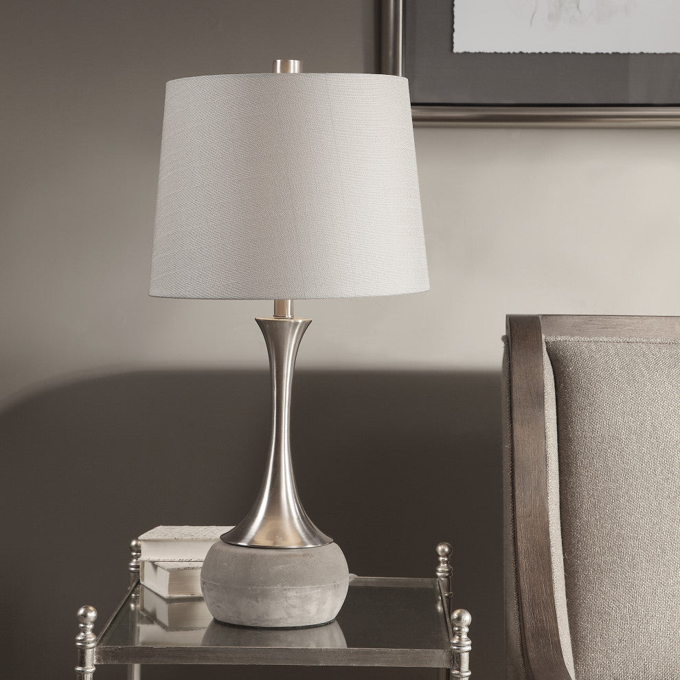 New Uttermost Niah Brushed Nickel Lamp