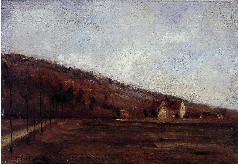 Camille Pissarro Study for 'The Banks of Marne in Winter' Wall Decal