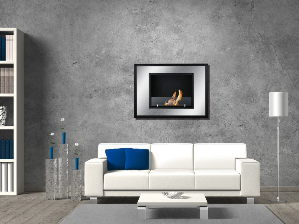 Recessed Wall Ventless Bio Ethanol Fireplace - Bellezza Mini | Ignis