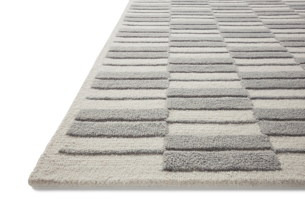 Chris Loves Julia x Loloi Bradley Ivory / Grey 7'-9" x 9'-9" Area Rug