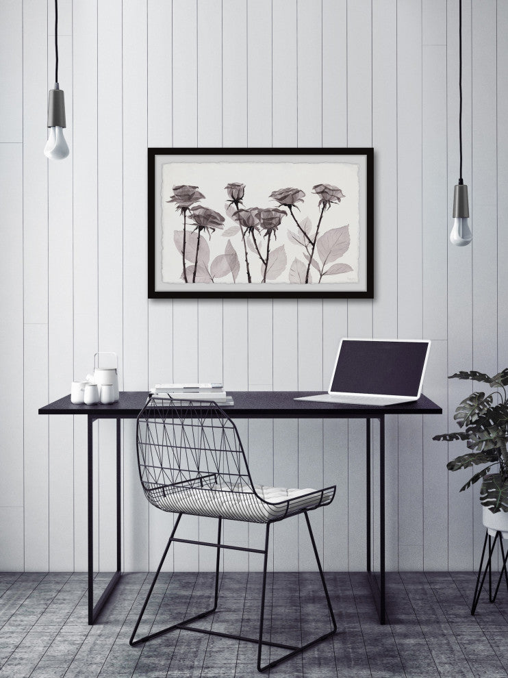 "Delicate Petals" Framed Painting Print
