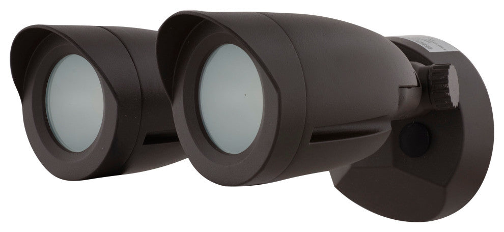 LED Security Light - Dual Head - Bronze Finish - 3000K