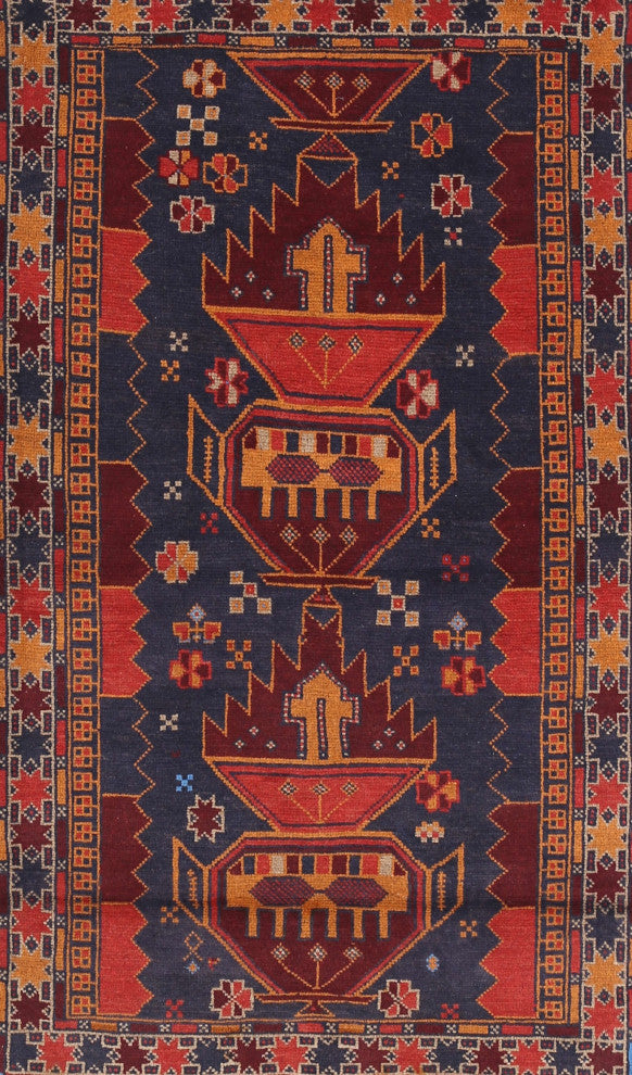 Ahgly Company Indoor Rectangle Traditional Area Rugs, 7' x 9'