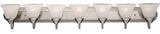 Maxim 8016 Essentials 48"W Bath Light - Satin Nickel / Marble Glass