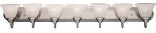 Maxim 8016 Essentials 48"W Bath Light - Satin Nickel / Marble Glass