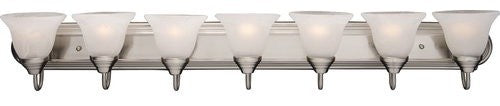 Maxim 8016 Essentials 48"W Bath Light - Satin Nickel / Marble Glass
