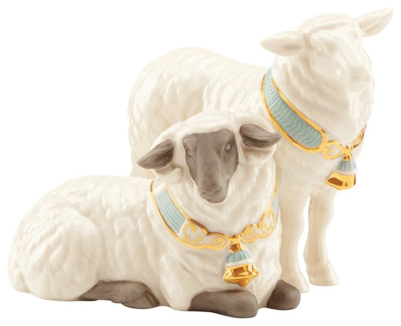 Lenox First Blessing Nativity Pair of Sheep Set
