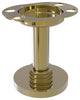 Vanity Top Tumbler and Toothbrush Holder, Unlacquered Brass