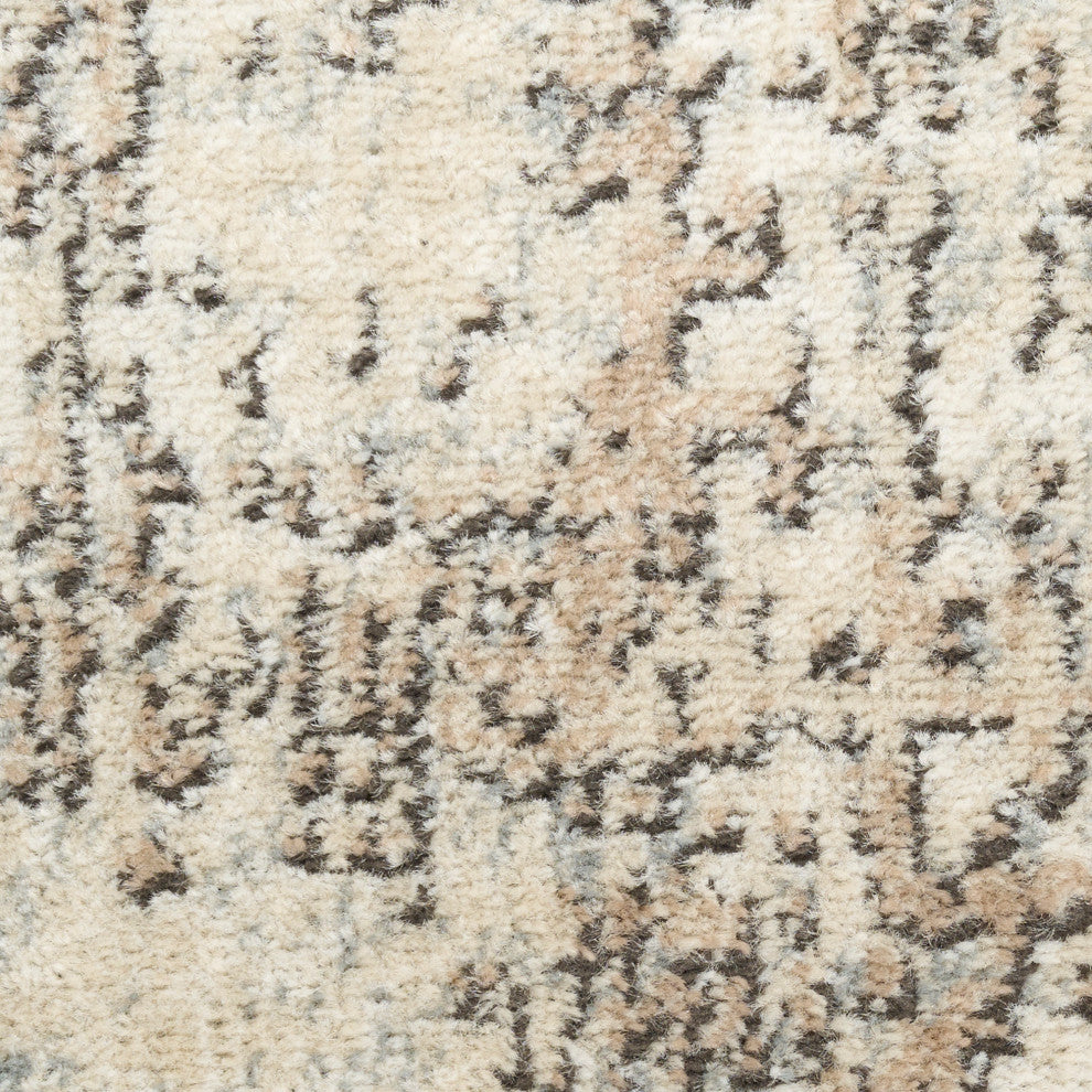 Nourison Quarry 2'2" x 7'6 Ivory Beige Modern Indoor Rug
