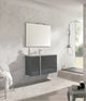 Royo Onix Collection Bathroom Vanity with Sink, Anthracite, 40" 2 Drawers