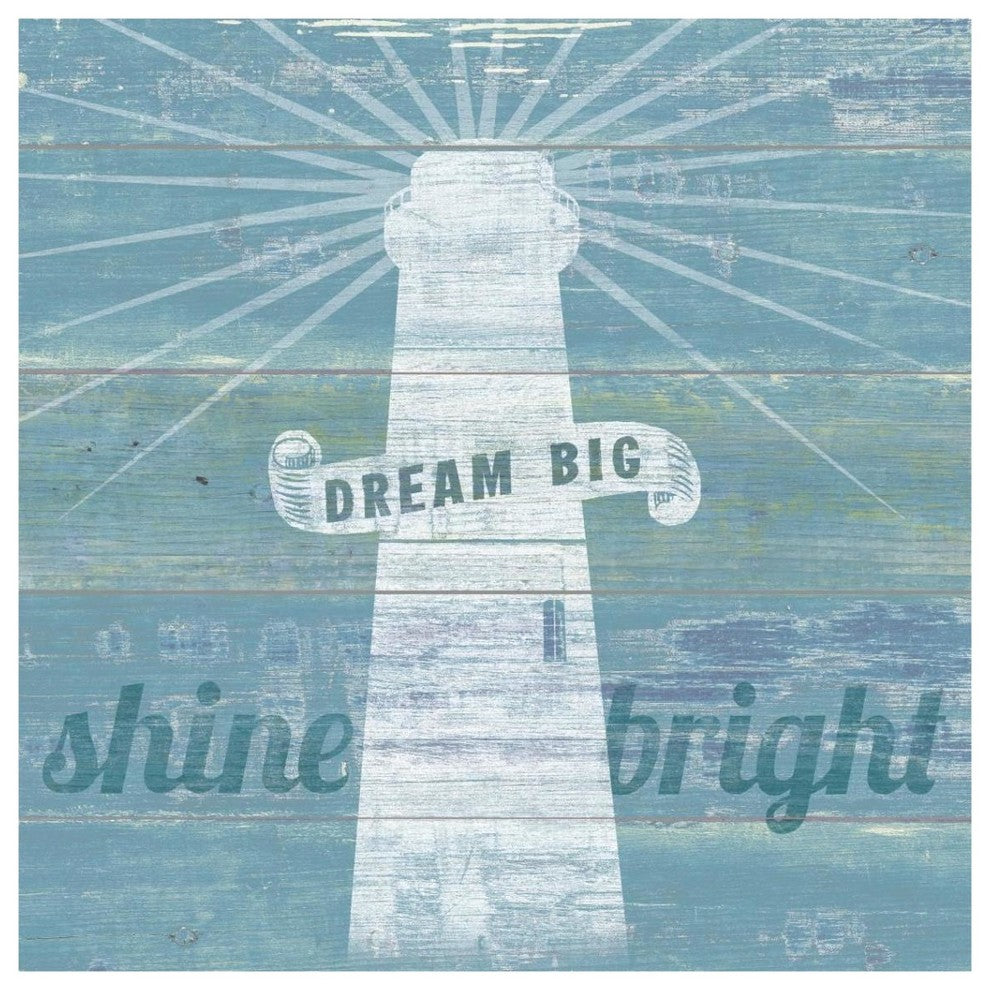 "Drift Lighthouse" Digital Paper Print by Sue Schlabach, 38"x38"
