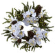 22" Phalaenopsis and Pine Wreath