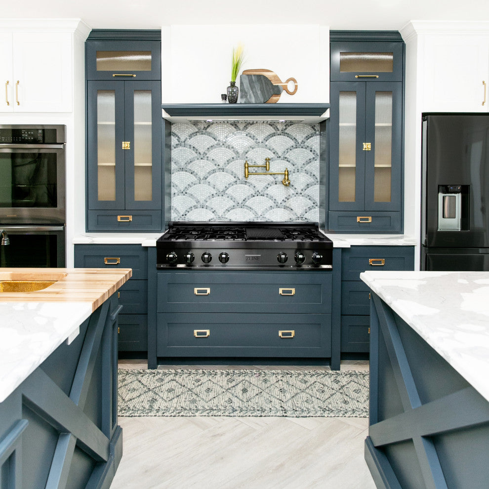 ZLINE Rangetop, Black Stainless Steel, Gas, RTB-48