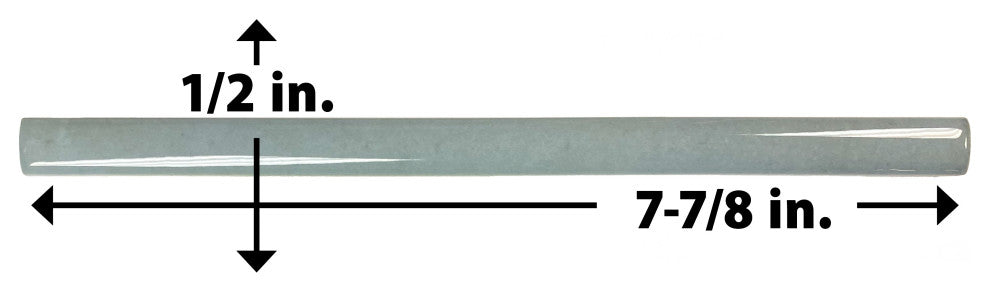 Coco Demi-Bullnose Glossy Blue Grass Ceramic Wall Trim