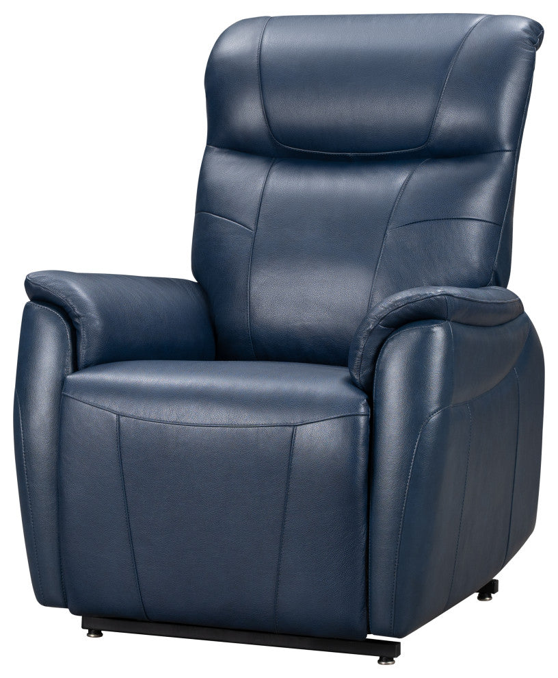 Leighton Lift Chair Recliner, Head Rest/Lumbar/Lay Flat Mechanism, Navy Blue