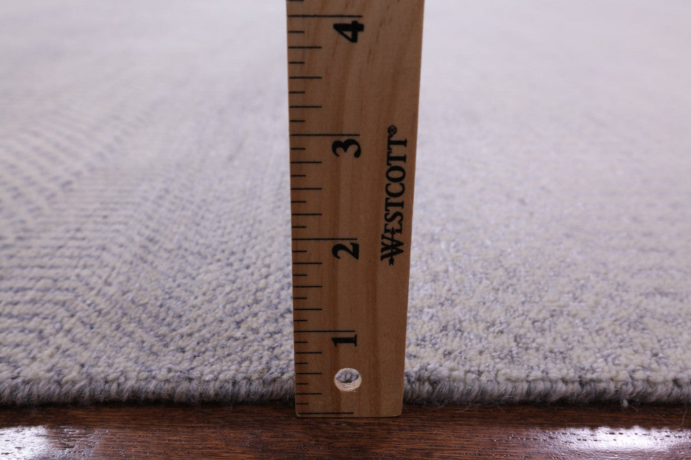 8' 2" X 9' 10" Wool and Silk Hand-Knotted Savannah Gabbeh Rug Q6620