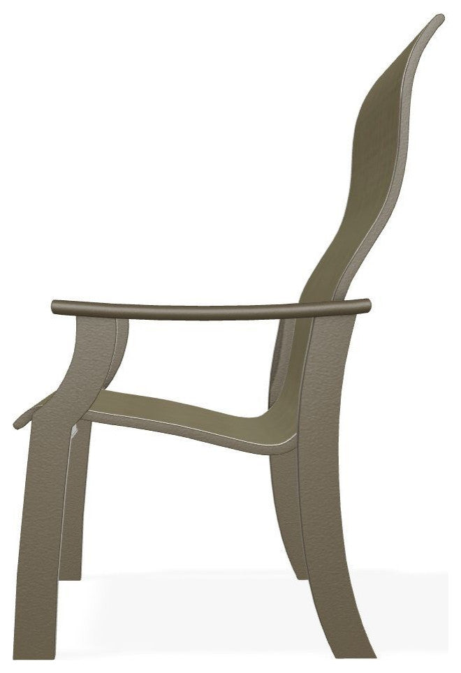 St. Catherine Sling Outdoor Armchair, Elevation Stone/Beachwood