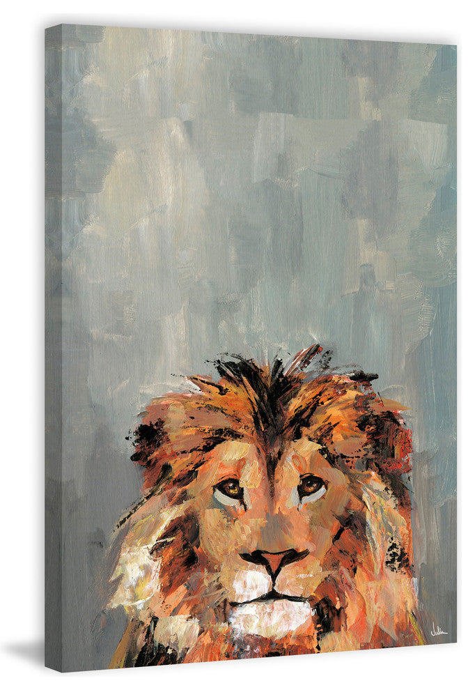 "Hola Leon" Painting Print on Wrapped Canvas, 20"x30"