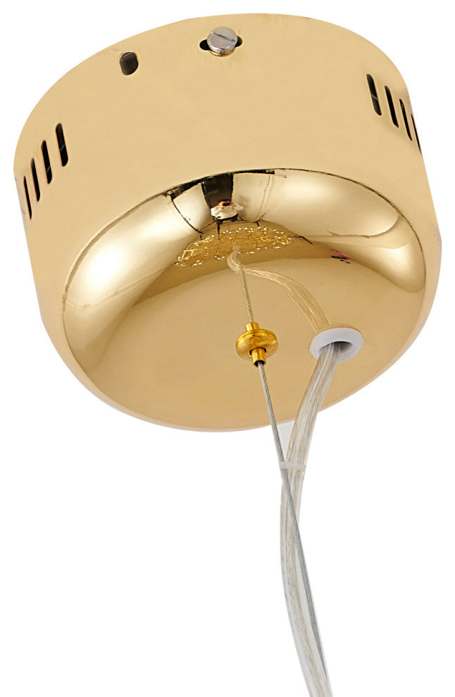 92-Light Gold Stainless Steel LED Chandelier With LED Star Lights