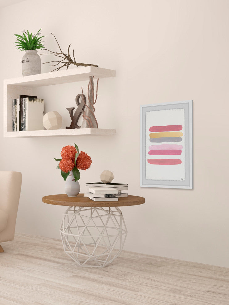 "Stains of Color" Framed Painting Print, 30"x45"