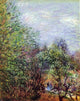 Alfred Sisley Two Women Walking Along the Riverbank Gallery Wrapped Canvas Print